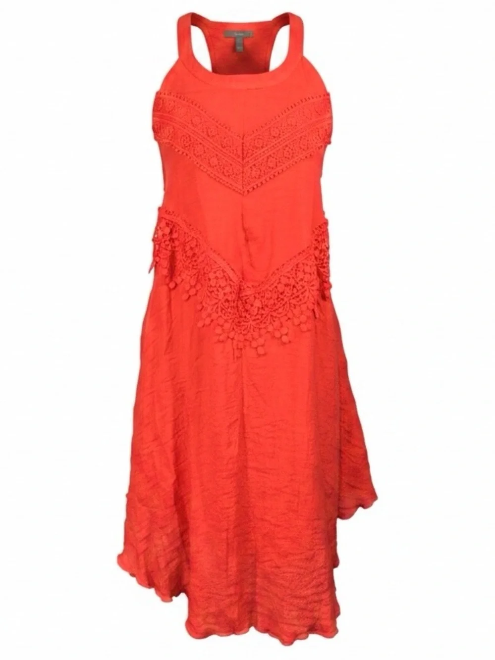 J Gee Pink Coral Sleeveless Lace Summer Beach Resort Wear Dress Womens size 1 X